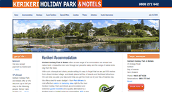 Desktop Screenshot of kerikeriholidaypark.co.nz